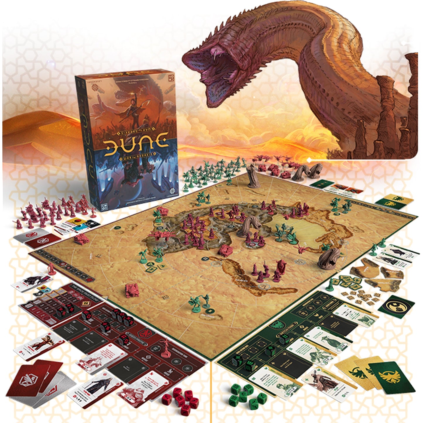 Dune: War for Arrakis Board Game CORE BOX - Trò chơi chiến thuật mô hình - CMON - Hình ảnh bổ sung 4