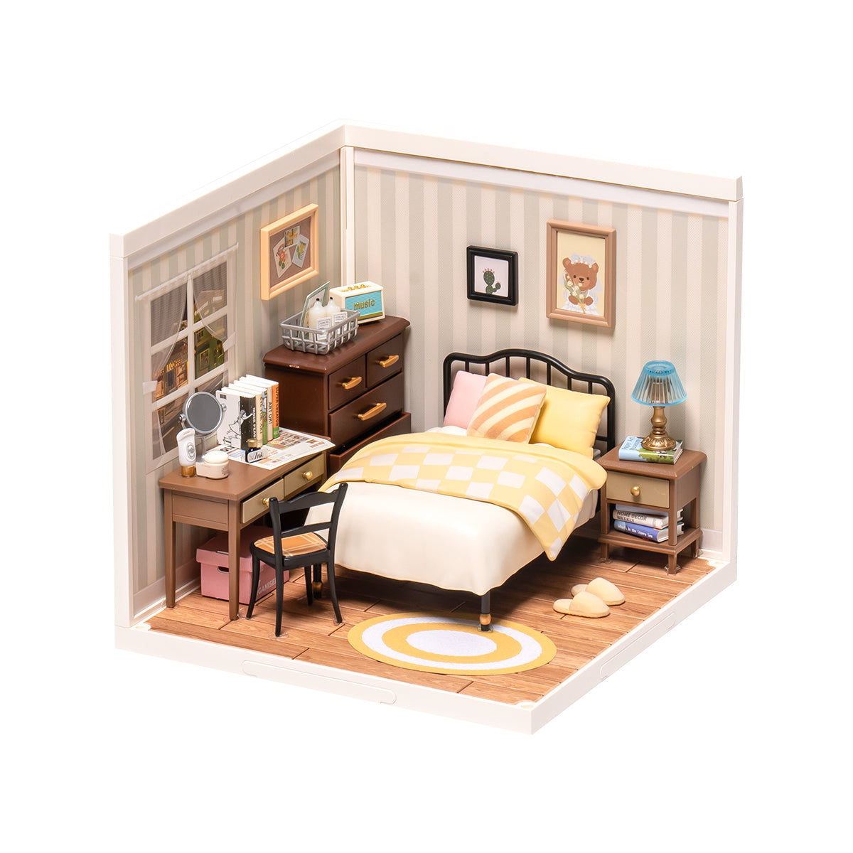 Rolife Sweet Dream Bedroom DW009 - Mô hình nhà nhựa tí hon DIY - Rolife Super Creator