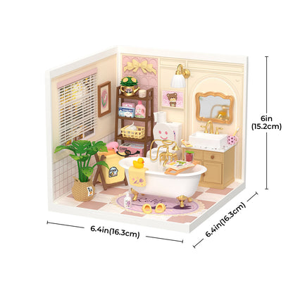 Mô hình nhà tắm thu nhỏ Rolife Pop Bubble Bathroom DW014B - Super Creator Series