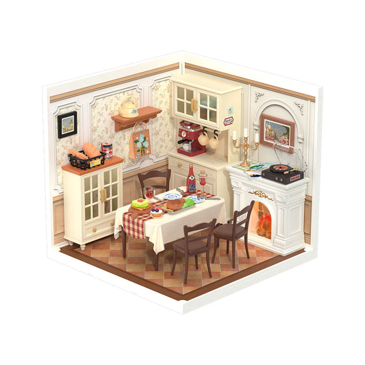 Rolife Warm Dining Room DW015B - Nhà mô hình mini lắp ráp - Super Creator Series