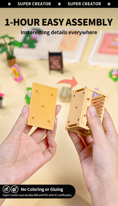 Rolife Fresh Flower Shop DIY Miniature House DW017B - Mô hình nhà búp bê tự lắp ráp - Rolife Super Creator