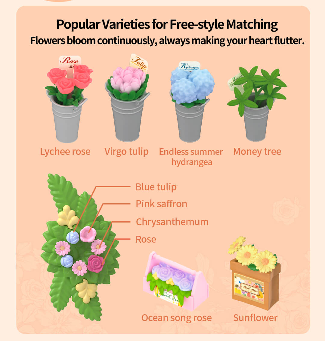 Rolife Fresh Flower Shop DIY Miniature House DW017B - Mô hình nhà búp bê tự lắp ráp - Rolife Super Creator