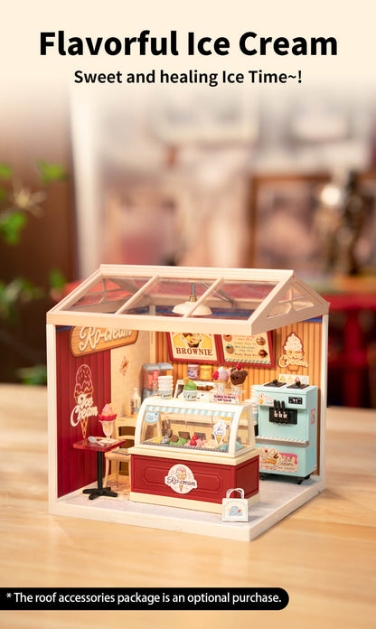 Rolife Flavorful Ice Cream DIY Miniature House DW018B - Mô hình nhà búp bê mini tự lắp ráp - Rolife DW018B