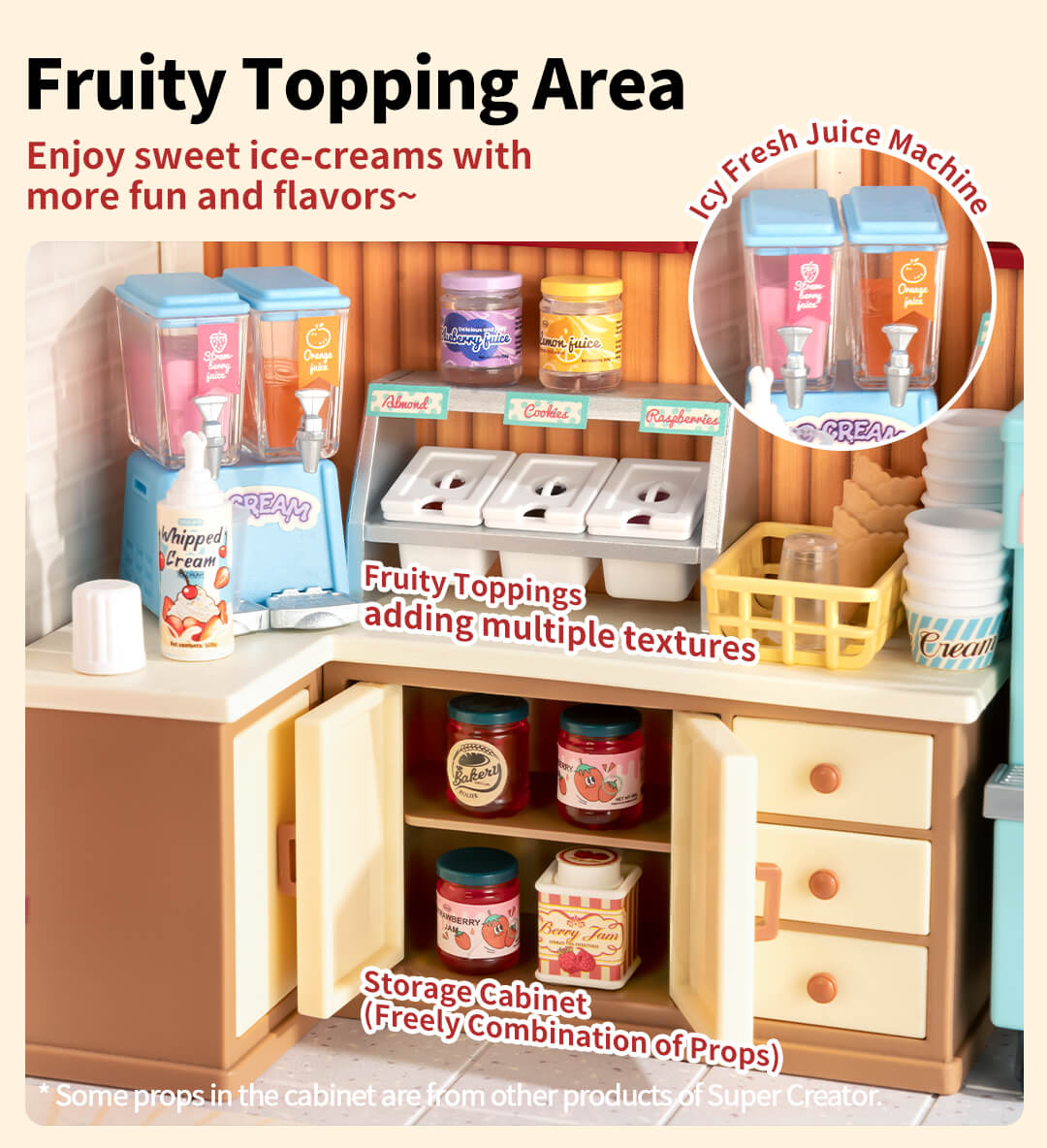 Rolife Flavorful Ice Cream DIY Miniature House DW018B - Mô hình nhà búp bê mini tự lắp ráp - Rolife DW018B