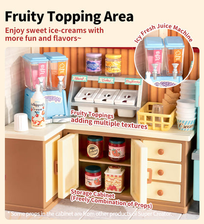 Rolife Flavorful Ice Cream DIY Miniature House DW018B - Mô hình nhà búp bê mini tự lắp ráp - Rolife DW018B