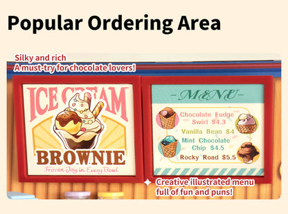 Rolife Flavorful Ice Cream DIY Miniature House DW018B - Mô hình nhà búp bê mini tự lắp ráp - Rolife DW018B