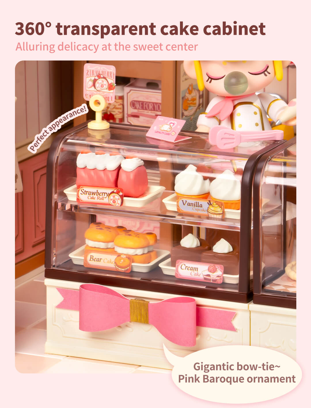 Rolife Tasty Cake Shop DIY Miniature House DW019B - Mô hình nhà búp bê thu nhỏ tự lắp ráp - Rolife
