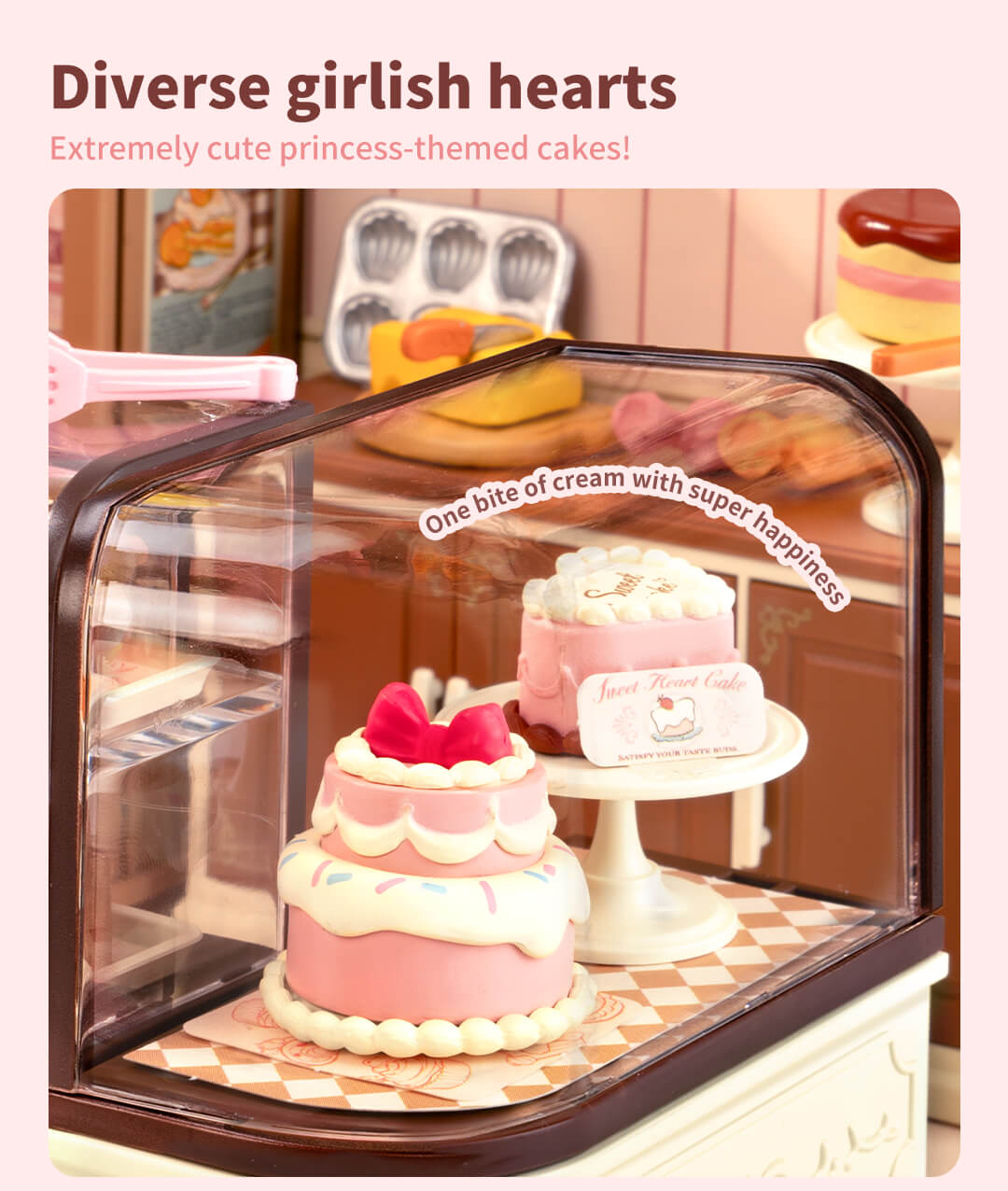 Rolife Tasty Cake Shop DIY Miniature House DW019B - Mô hình nhà búp bê thu nhỏ tự lắp ráp - Rolife