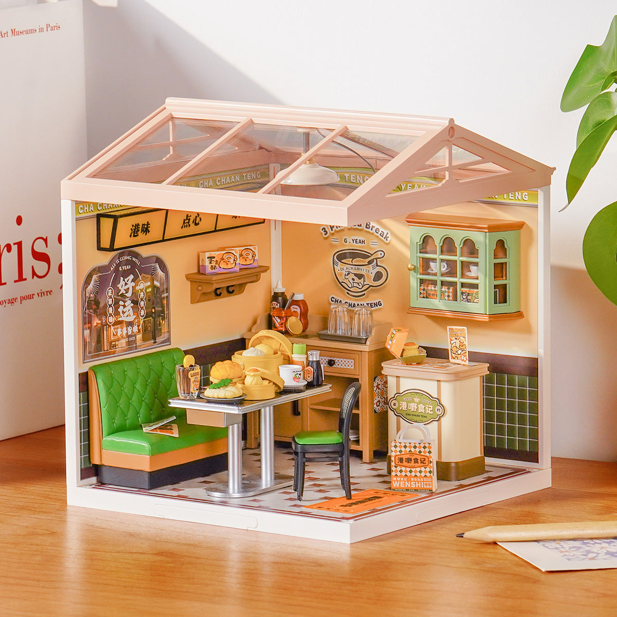Rolife Hong Kong Bites Cafe DIY Miniature House DW021 - Mô hình tiệm ăn Hồng Kông lắp ráp - Rolife