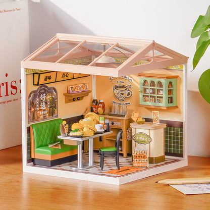 Rolife Hong Kong Bites Cafe DIY Miniature House DW021 - Mô hình tiệm ăn Hồng Kông lắp ráp - Rolife