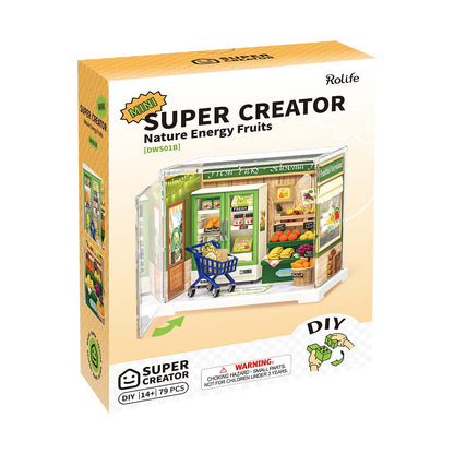 Rolife Mini Super Creator Shop Series - Bộ mô hình lắp ráp nhà búp bê tí hon DIY - Rolife