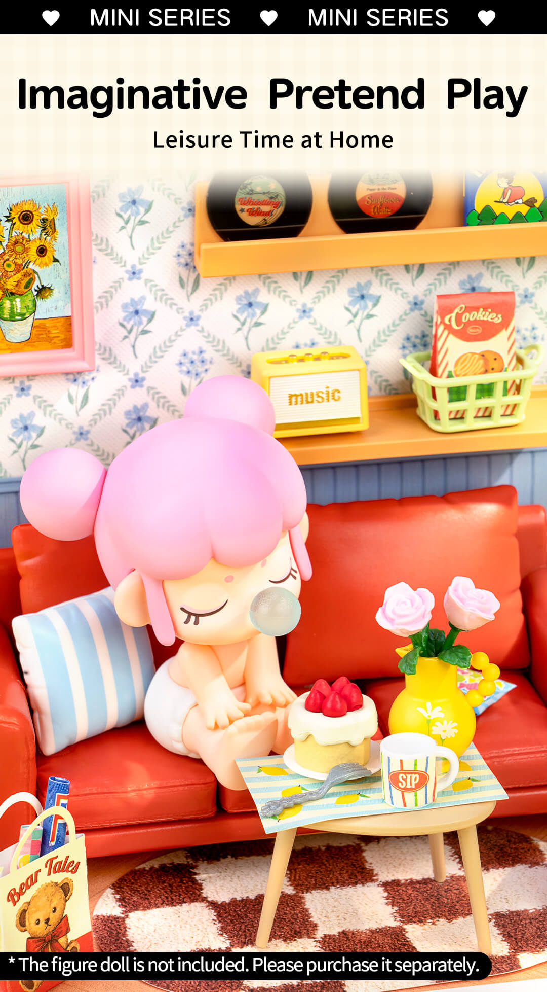 Rolife Country Blue Lounge Mini Super Creator DIY Miniature House DWS05B - Mô hình nhà gỗ DIY tí hon - Rolife