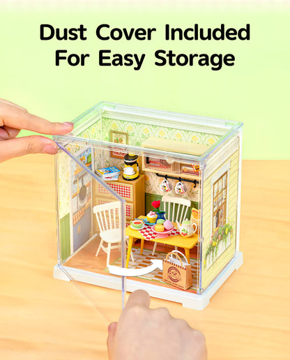 Rolife Floral Dining Room Mini Super Creator DIY Miniature House - Mô hình nhà gỗ DIY lắp ráp - Rolife DWS06B