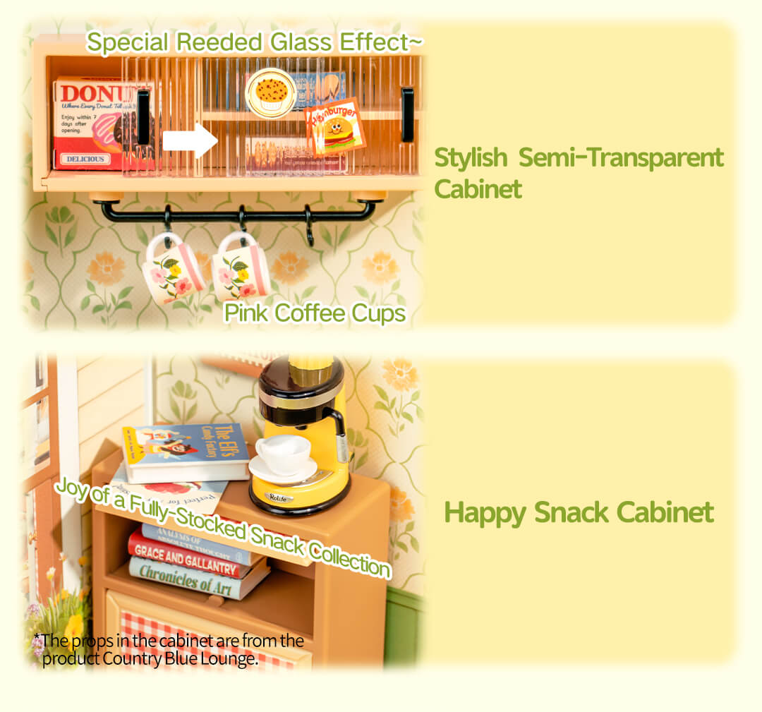 Rolife Floral Dining Room Mini Super Creator DIY Miniature House - Mô hình nhà gỗ DIY lắp ráp - Rolife DWS06B