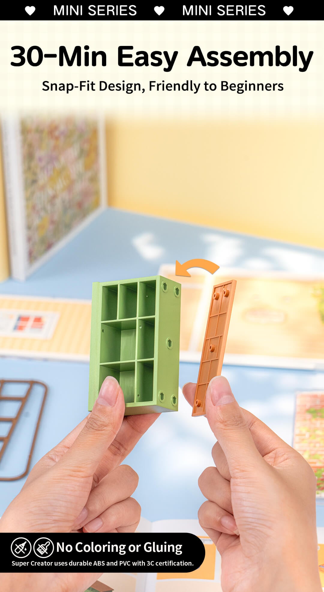 Rolife Sunshine Sip Porch Mini Super Creator DIY Miniature House DWS07B - Mô hình nhà gỗ DIY thu nhỏ - Rolife
