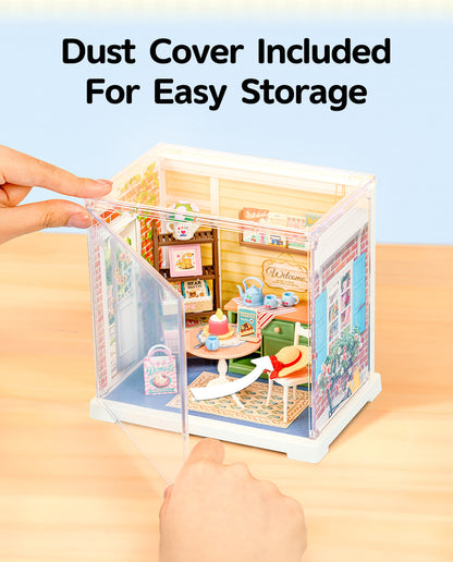 Rolife Sunshine Sip Porch Mini Super Creator DIY Miniature House DWS07B - Mô hình nhà gỗ DIY thu nhỏ - Rolife