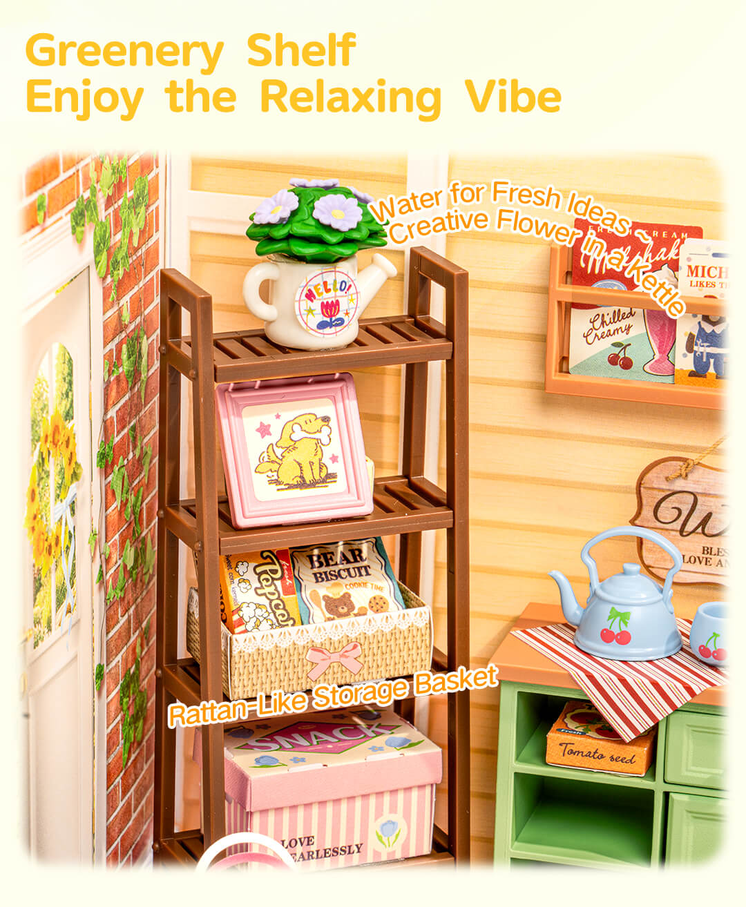Rolife Sunshine Sip Porch Mini Super Creator DIY Miniature House DWS07B - Mô hình nhà gỗ DIY thu nhỏ - Rolife