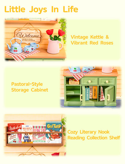 Rolife Sunshine Sip Porch Mini Super Creator DIY Miniature House DWS07B - Mô hình nhà gỗ DIY thu nhỏ - Rolife