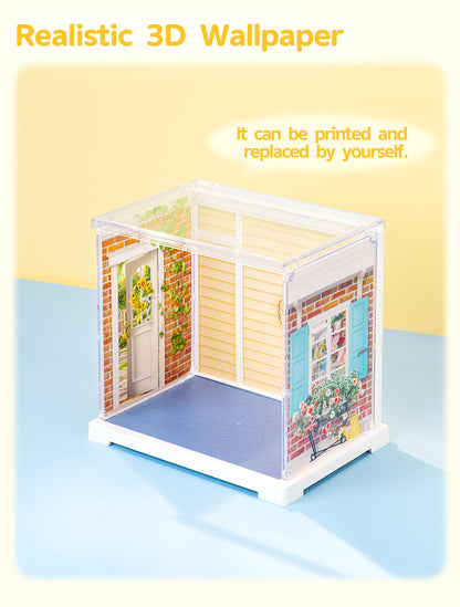 Rolife Sunshine Sip Porch Mini Super Creator DIY Miniature House DWS07B - Mô hình nhà gỗ DIY thu nhỏ - Rolife