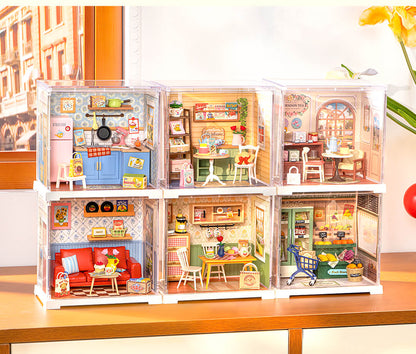 Rolife Sunshine Sip Porch Mini Super Creator DIY Miniature House DWS07B - Mô hình nhà gỗ DIY thu nhỏ - Rolife