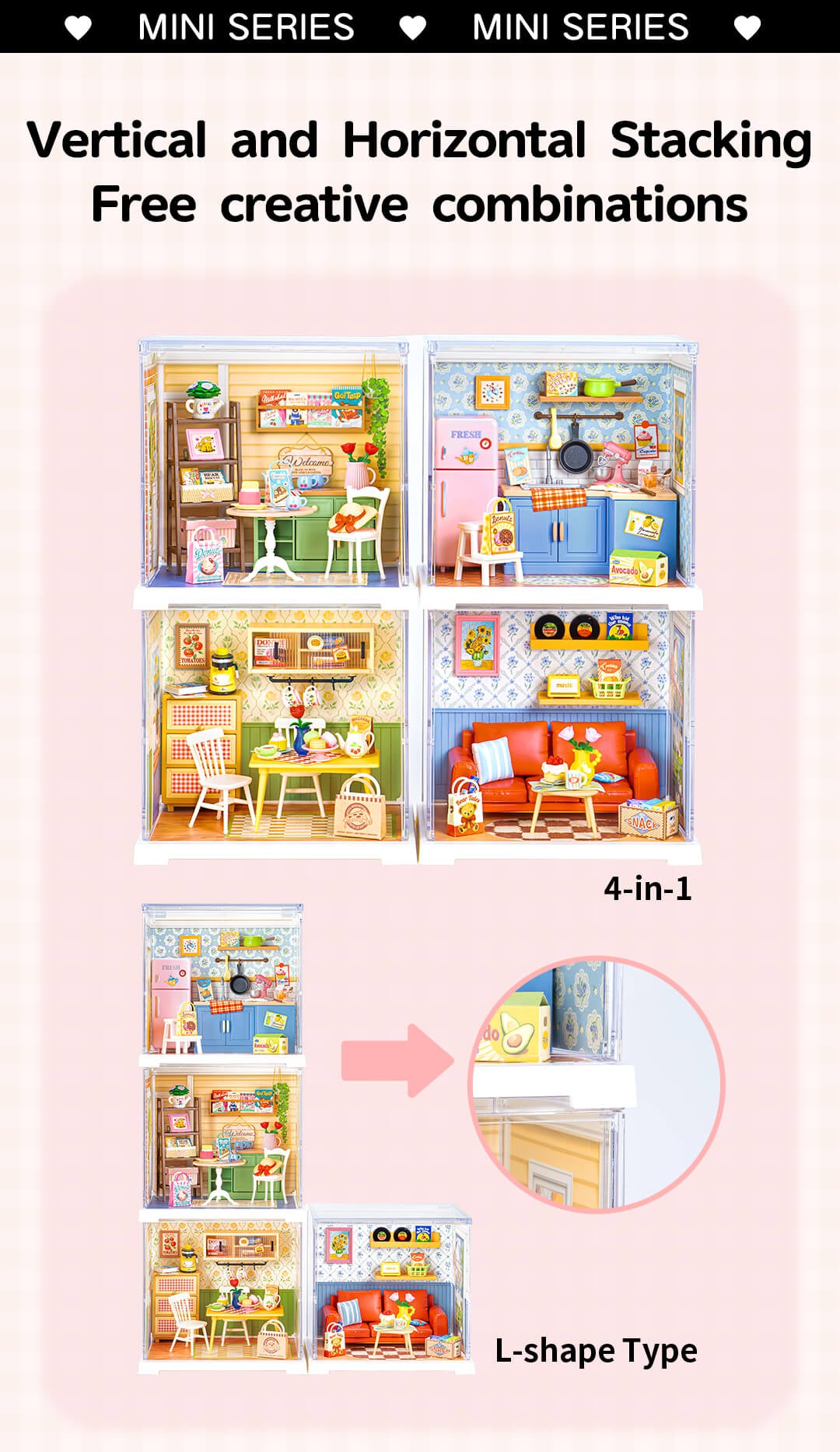Rolife Homely Baking Kitchen Mini Super Creator DIY Miniature House DWS08B - Mô hình nhà búp bê tí hon tự lắp ráp - Rolife DWS08B