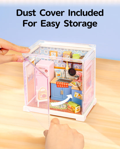 Rolife Homely Baking Kitchen Mini Super Creator DIY Miniature House DWS08B - Mô hình nhà búp bê tí hon tự lắp ráp - Rolife DWS08B