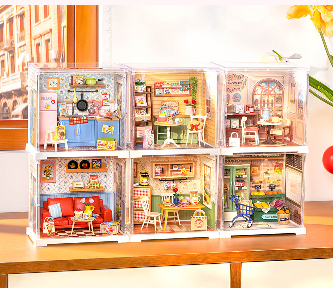 Rolife Homely Baking Kitchen Mini Super Creator DIY Miniature House DWS08B - Mô hình nhà búp bê tí hon tự lắp ráp - Rolife DWS08B