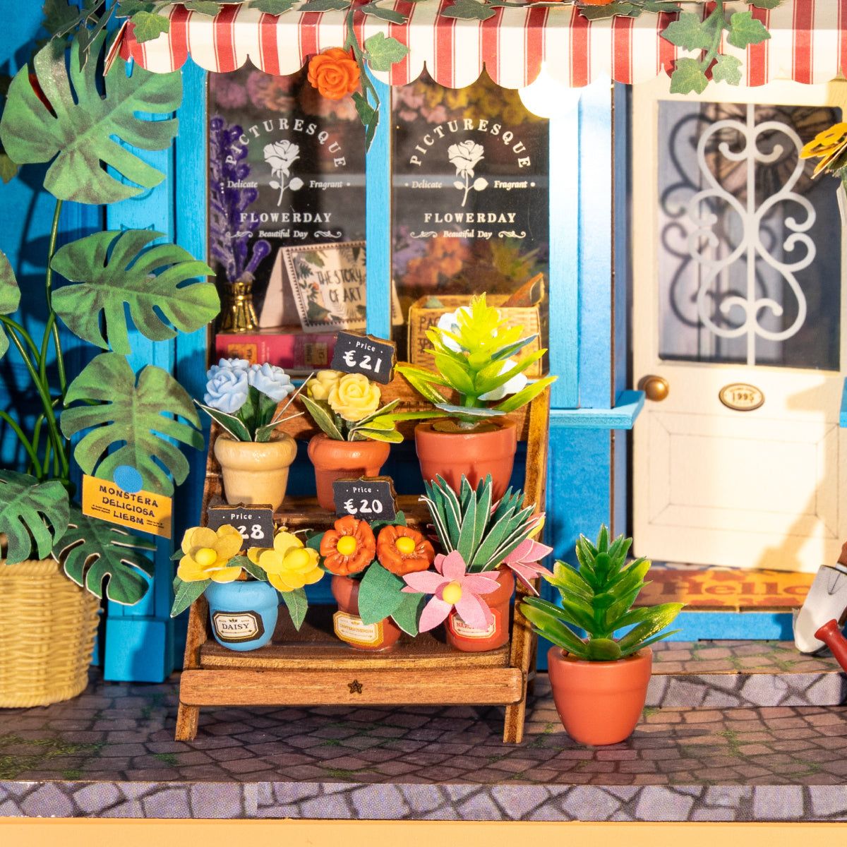 Rolife Daily Fresh Flower 3D Wooden Puzzle DP003 - Mô hình gỗ 3D Tiệm hoa tươi trang trí - Rolife DP003