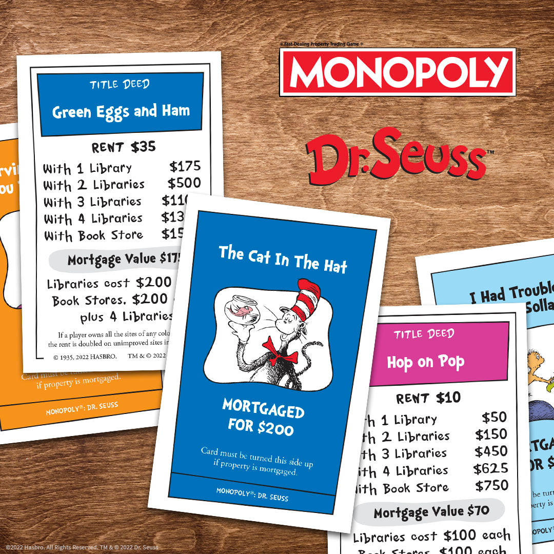 MONOPOLY®: Dr. Seuss - Trò chơi Cờ Tỷ Phú - The Op Games