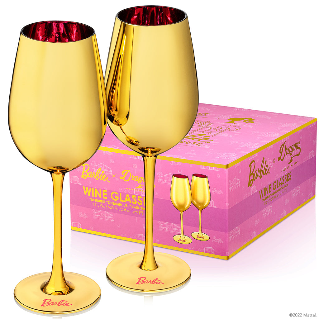 Barbie™ X Dragon Glassware® Dreamhouse™ Wine Glasses - Bộ 2 Ly Rượu Vang Cao Cấp Dragon Glassware - Hình ảnh sản phẩm