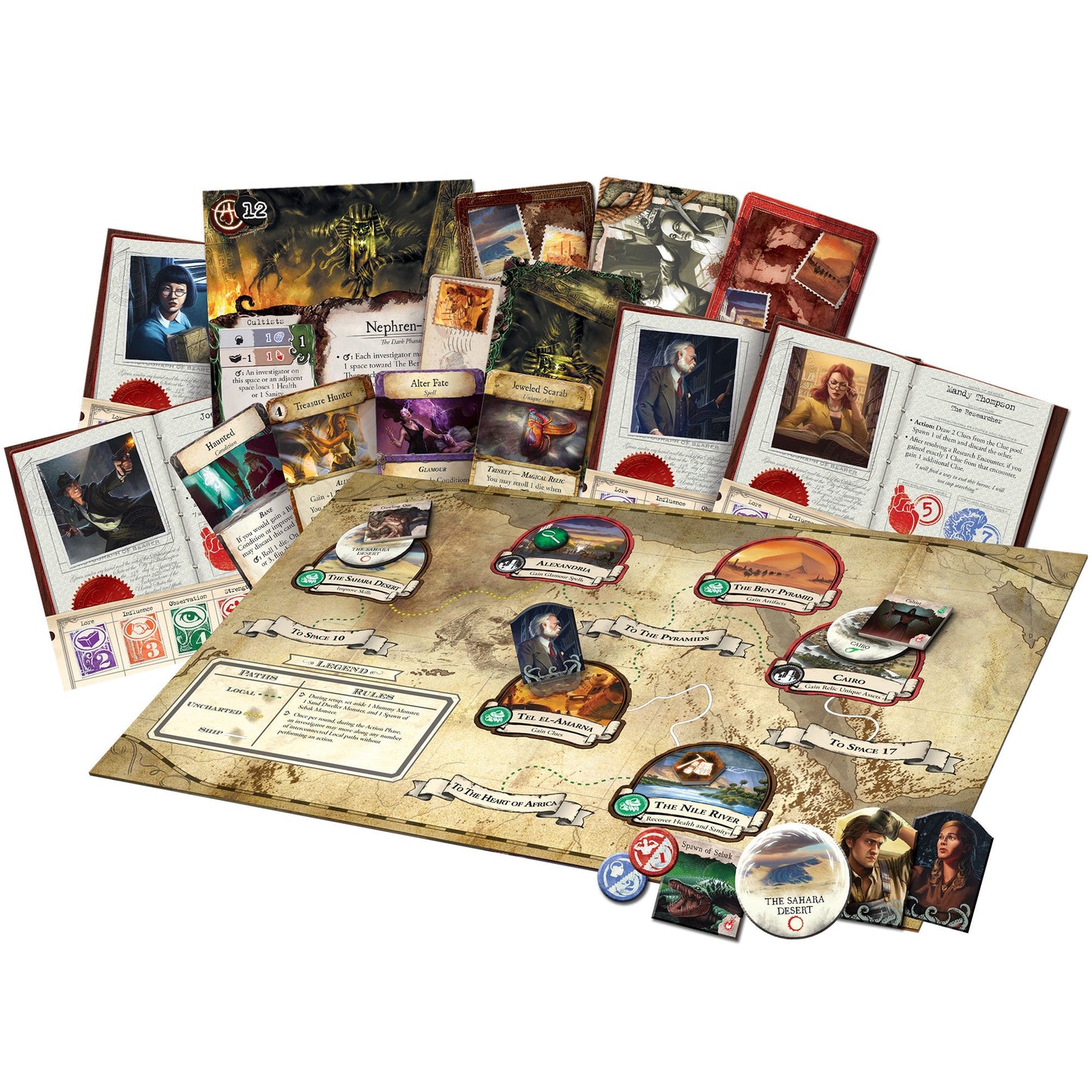 Eldritch Horror Under the Pyramids Expansion - Board game phiêu lưu kinh dị - Fantasy Flight Games