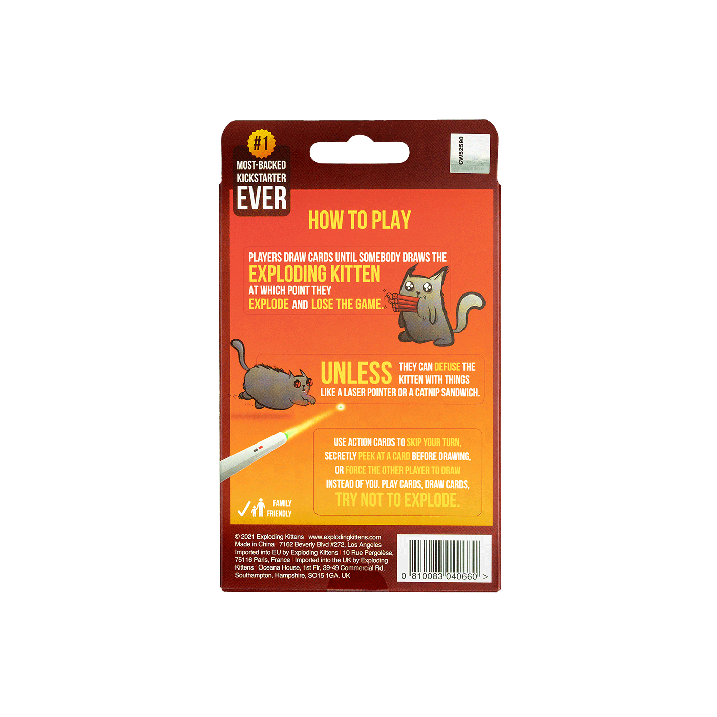 Exploding Kittens 2-Player Edition - Board game Thẻ bài mèo nổ 2 người - Exploding Kittens