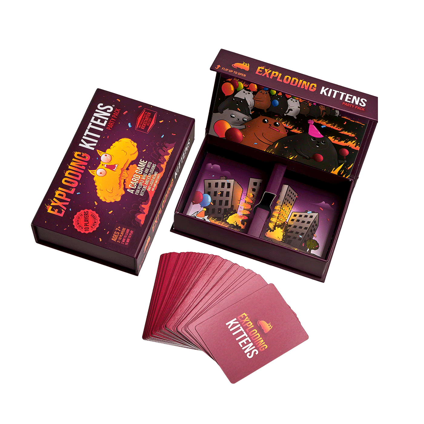 Exploding Kittens: Party Pack Edition - Trò chơi thẻ bài Mèo Nổ bản Tiệc Tùng (10 người chơi) - Exploding Kittens
