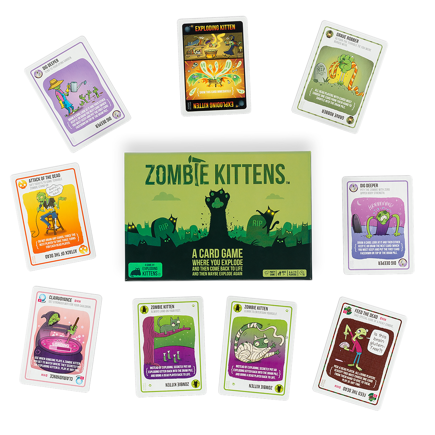 Zombie Kittens - Trò chơi thẻ bài chiến thuật - Exploding Kittens