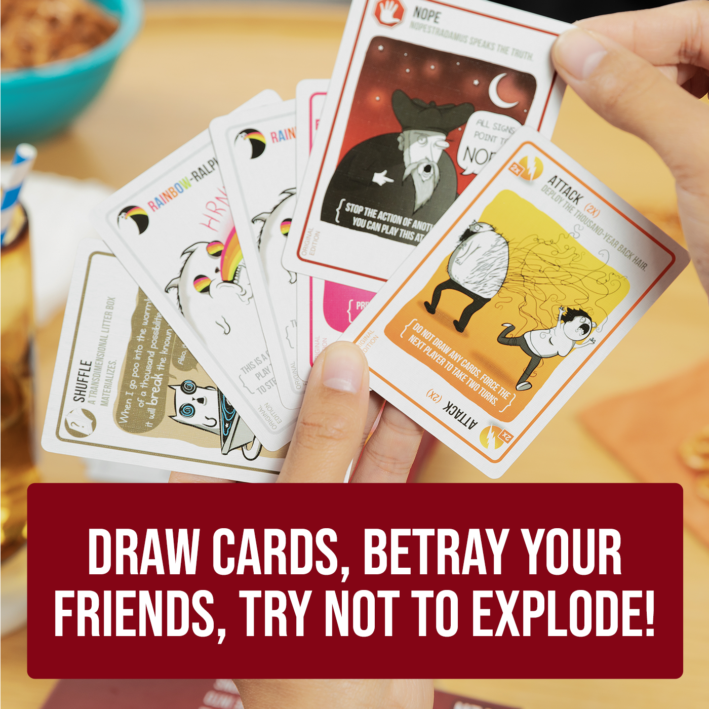 Exploding Kittens: Original Edition - Trò Chơi Thẻ Bài Mèo Cảm Tử - Exploding Kittens