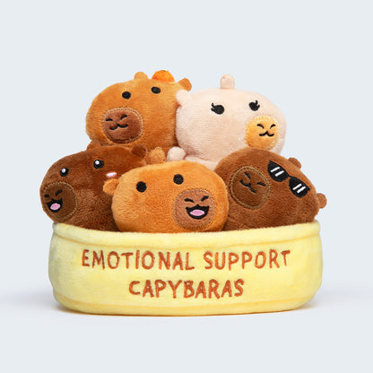 Emotional Support Capybaras – Bộ Đồ Chơi Gấu Bông Capybara Quà Tặng Relatable - Hình ảnh sản phẩm
