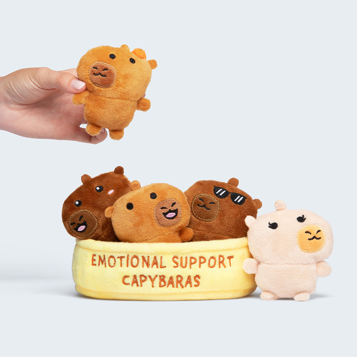 Emotional Support Capybaras – Bộ Đồ Chơi Gấu Bông Capybara Quà Tặng Relatable - Hình ảnh chi tiết 2