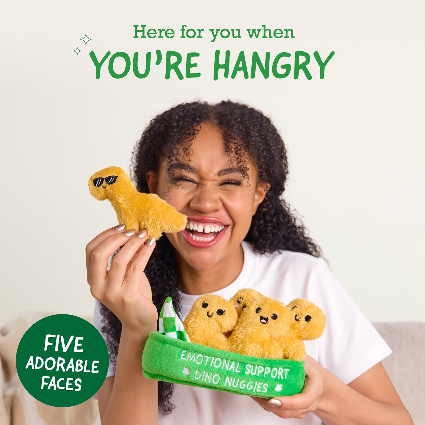 Emotional Support Dino Nuggies - Thú Bông Khủng Long Mini Relatable - Góc nhìn khác 3