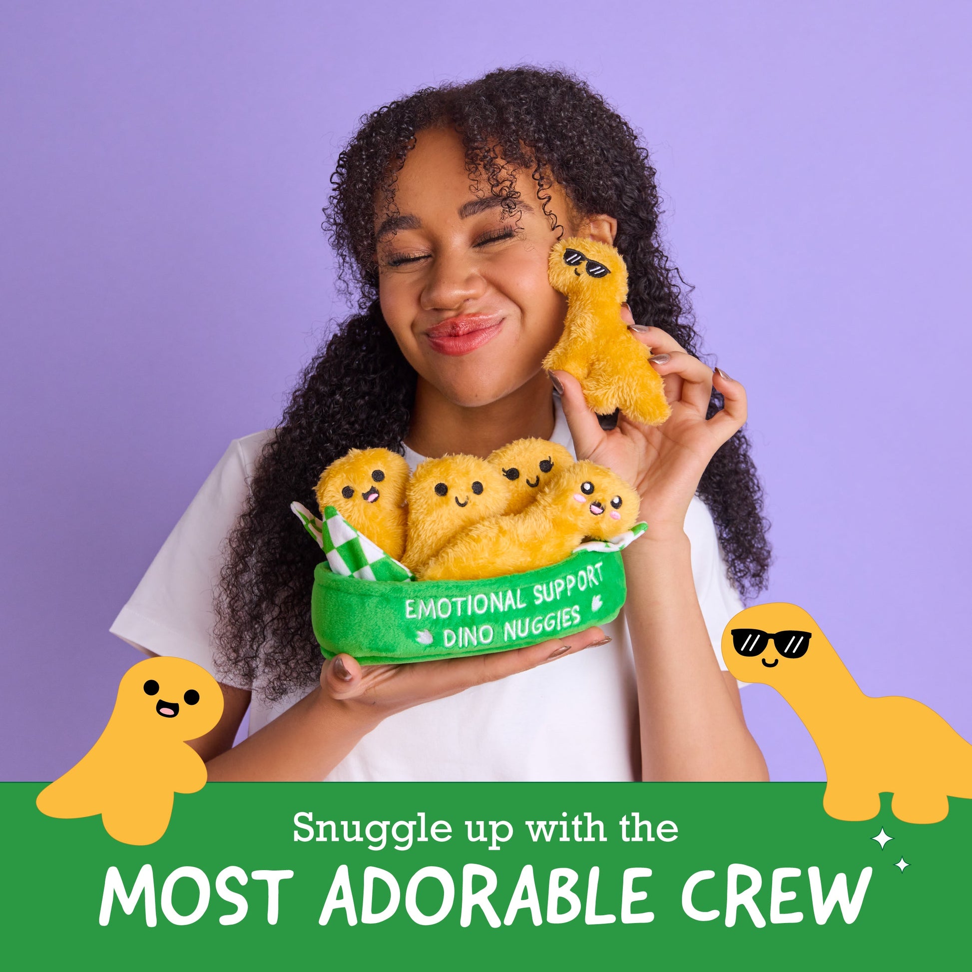 Emotional Support Dino Nuggies - Thú Bông Khủng Long Mini Relatable - Hình ảnh bổ sung 6