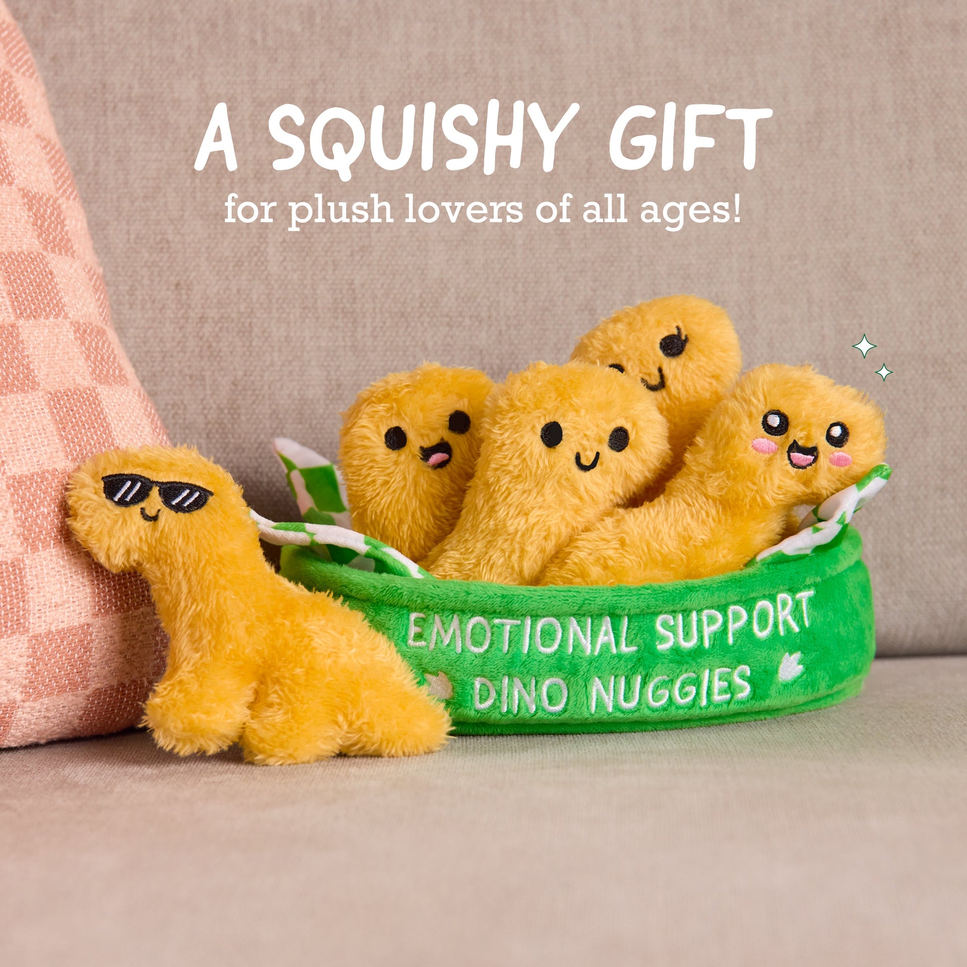 Emotional Support Dino Nuggies - Thú Bông Khủng Long Mini Relatable - Hình ảnh bổ sung 7