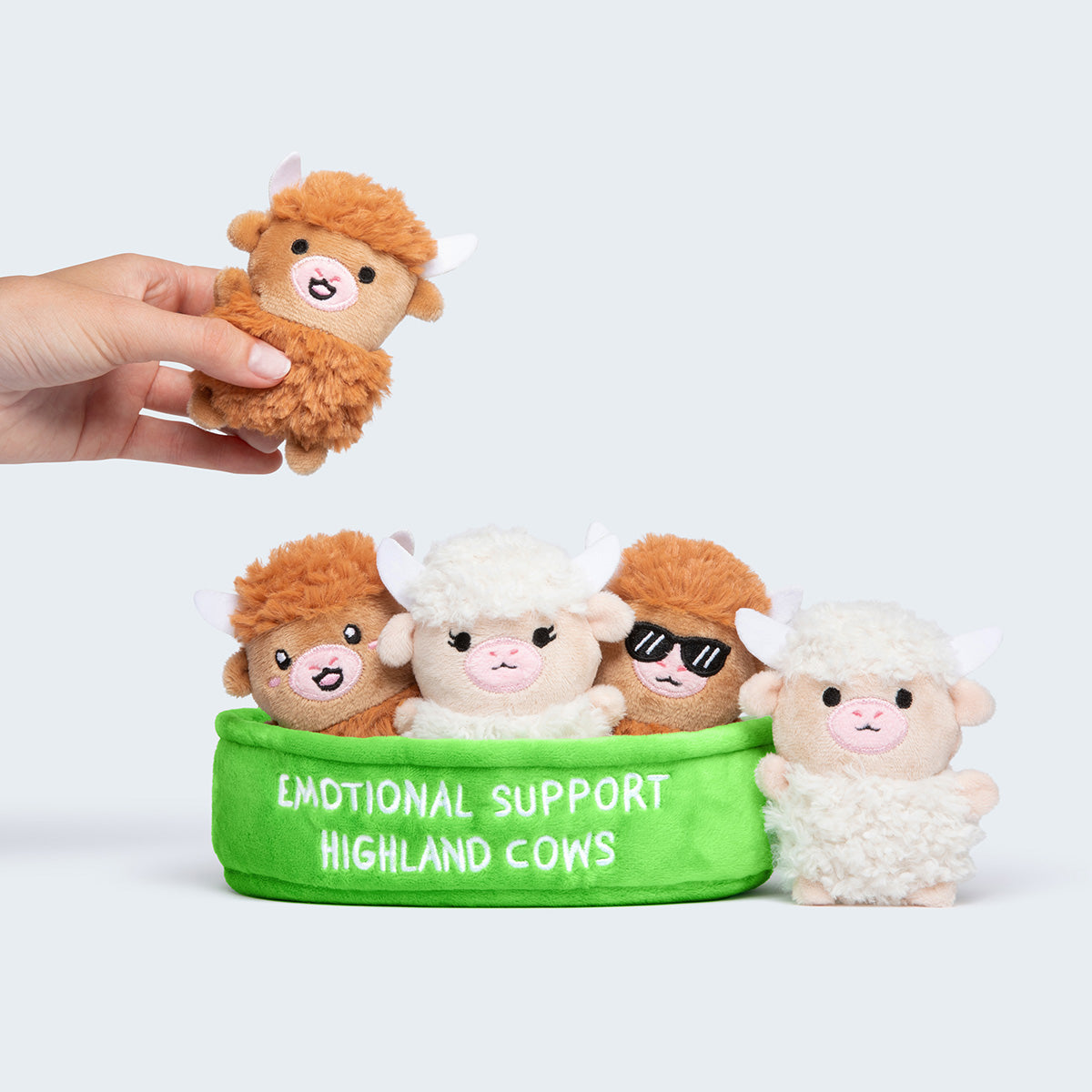 Emotional Support Highland Cows – Bộ Quà Tặng Gấu Bông Bò Cao Nguyên – Relatable - Hình ảnh chi tiết 2