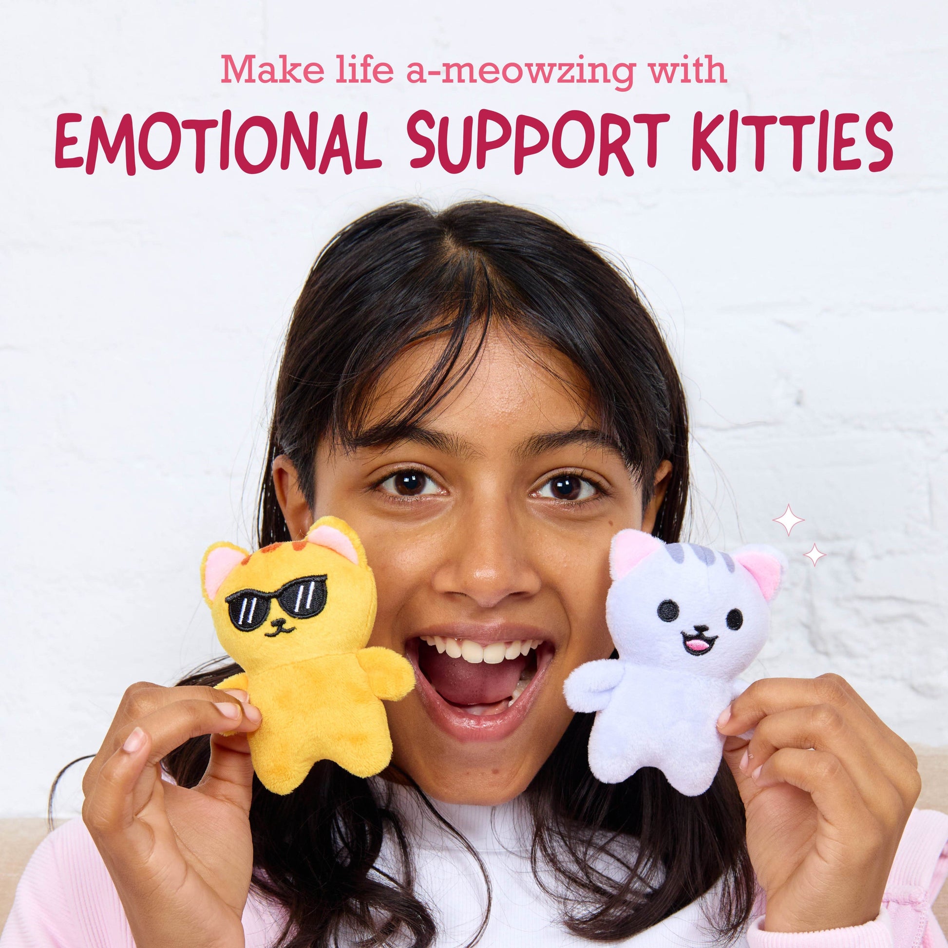 Emotional Support Kitties – Set of 5 Plush Cats in Cozy Container - Bộ 5 Mèo Nhồi Bông Xoa Dịu Cảm Xúc - Relatable - Hình ảnh chi tiết 2