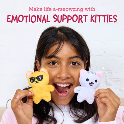 Emotional Support Kitties – Set of 5 Plush Cats in Cozy Container - Bộ 5 Mèo Nhồi Bông Xoa Dịu Cảm Xúc - Relatable - Hình ảnh chi tiết 2
