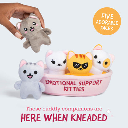 Emotional Support Kitties – Set of 5 Plush Cats in Cozy Container - Bộ 5 Mèo Nhồi Bông Xoa Dịu Cảm Xúc - Relatable - Góc nhìn khác 3