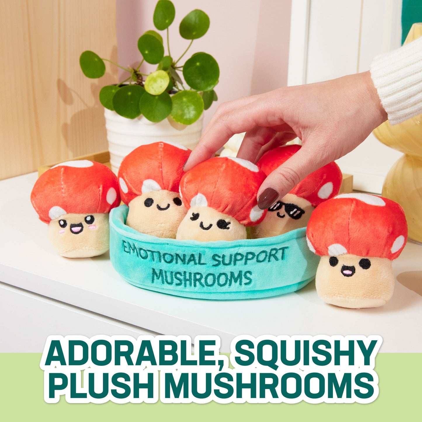 Emotional Support Mushrooms - Gấu Bông Nấm Hỗ Trợ Cảm Xúc - Relatable - Hình ảnh chi tiết 2