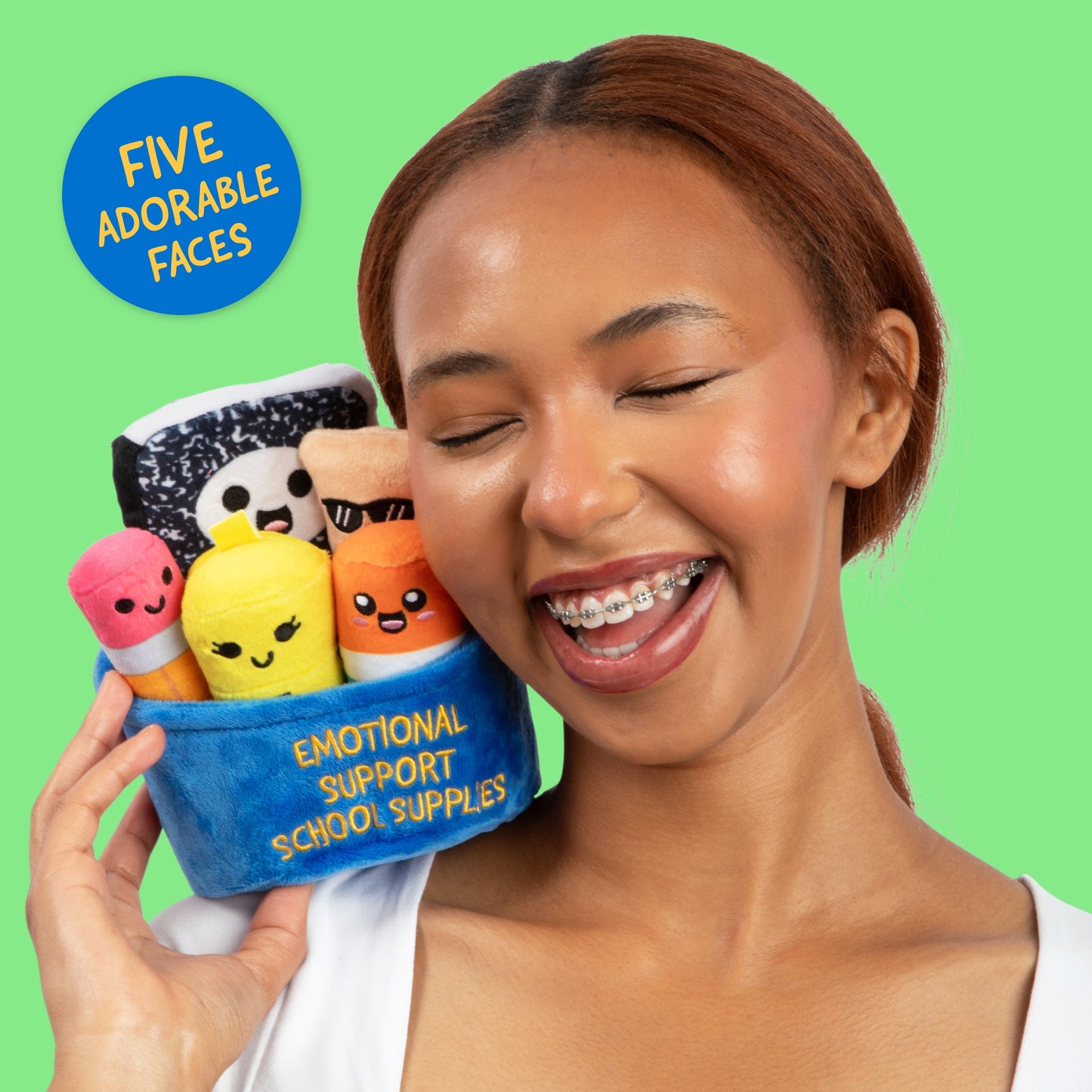 Emotional Support School Supplies - Bộ Thú Bông Dụng Cụ Học Tập Đáng Yêu Relatable - Hình ảnh bổ sung 4