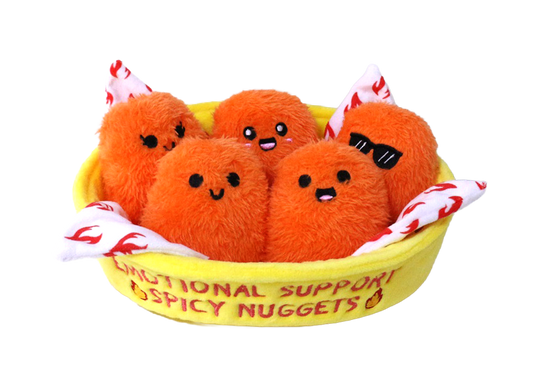 Emotional Support Spicy Nuggets – Bộ Gấu Bông Quà Tặng Đáng Yêu Relatable