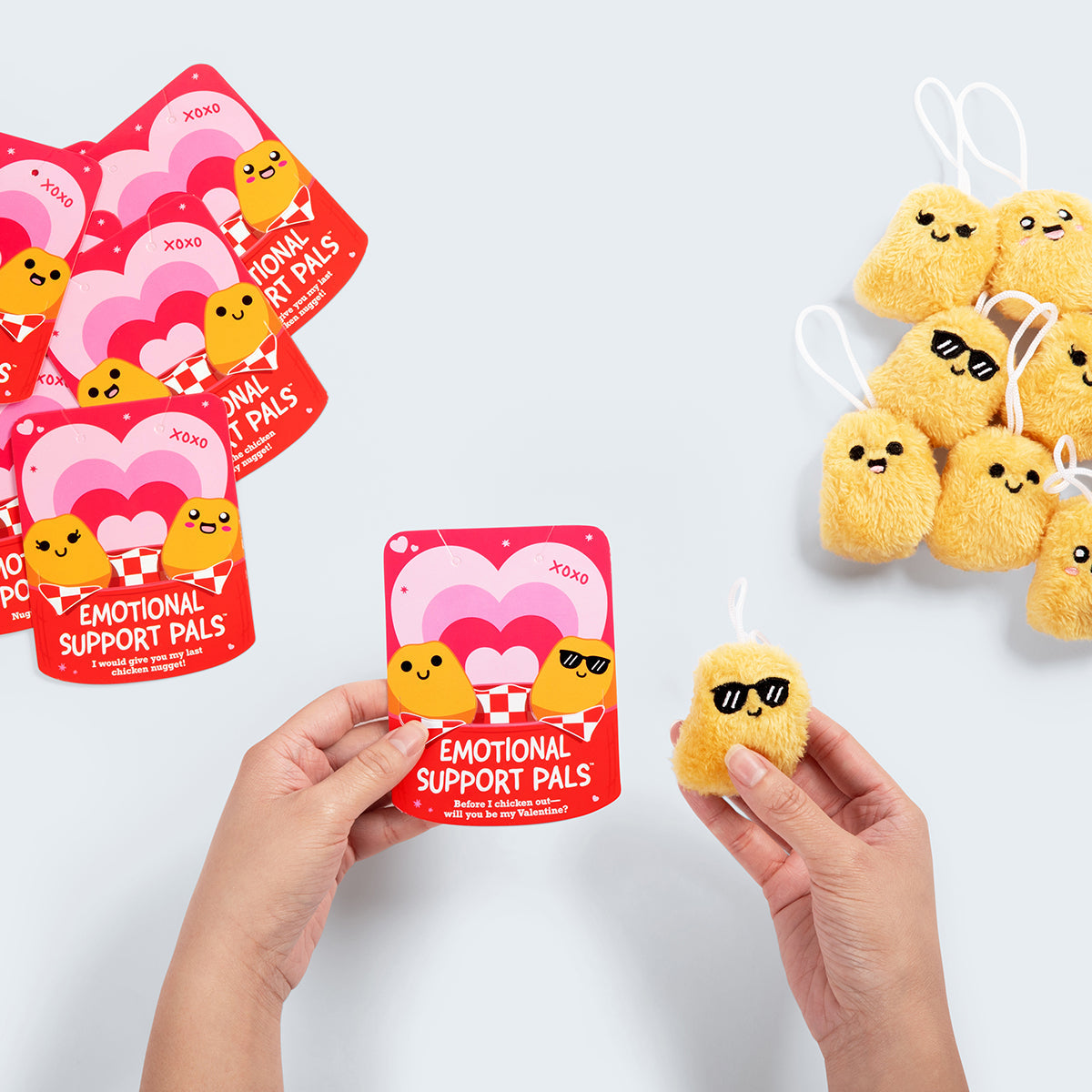 Emotional Support Nuggies Valentine's Day Cards 8 pack - Bộ Thiệp Và Gấu Bông Quà Tặng - Relatable - Hình ảnh bổ sung 4