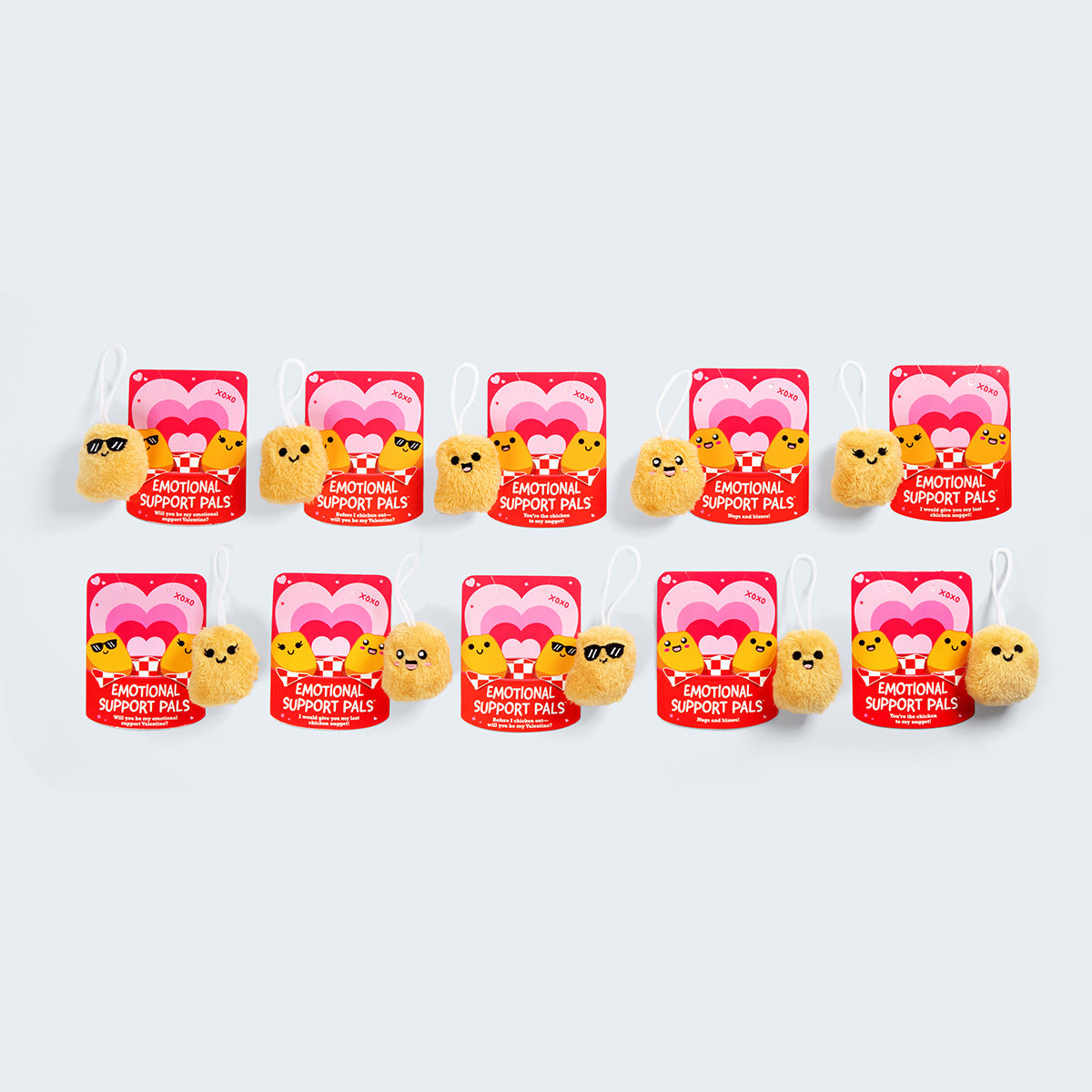 Emotional Support Nuggies Valentine's Day Cards 8 pack - Bộ Thiệp Và Gấu Bông Quà Tặng - Relatable - Hình ảnh bổ sung 5