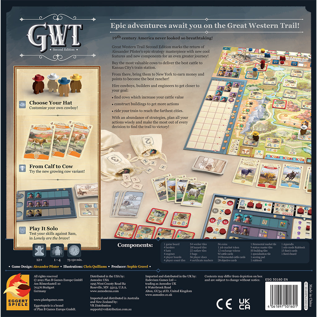 Great Western Trail 2nd Edition - Board Game Chiến Thuật - Lookout Games